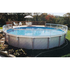 Above Ground Pool Safety Fence 8 Section Kit Maintenance Vinyl Construction