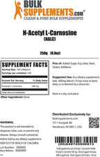BulkSupplements.com N-Acetyl L-Carnosine Powder (250 Grams - 8.8 oz)