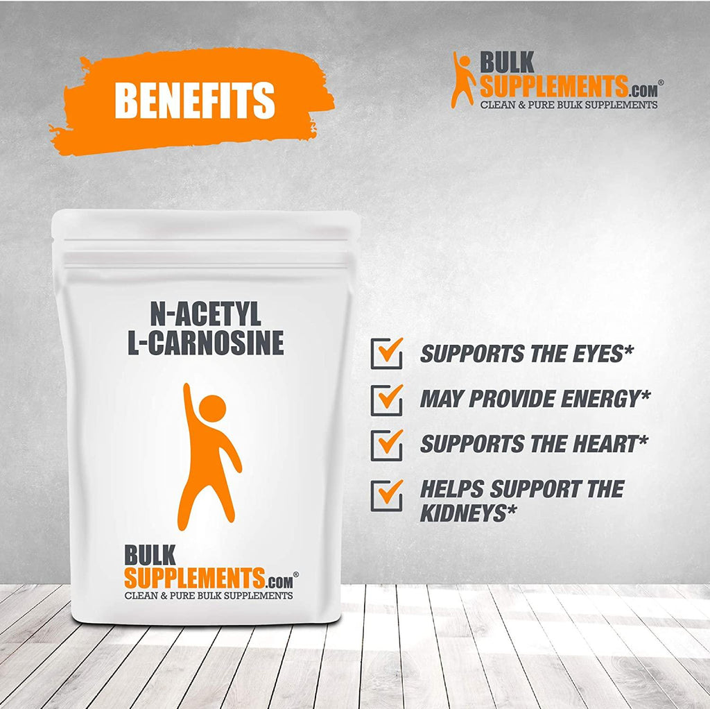 BulkSupplements.com N-Acetyl L-Carnosine Powder (250 Grams - 8.8 oz)