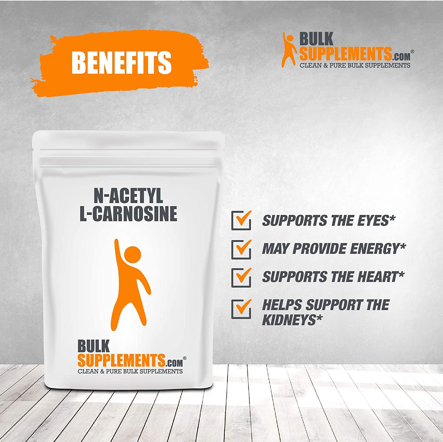 BulkSupplements.com N-Acetyl L-Carnosine Powder (250 Grams - 8.8 oz)