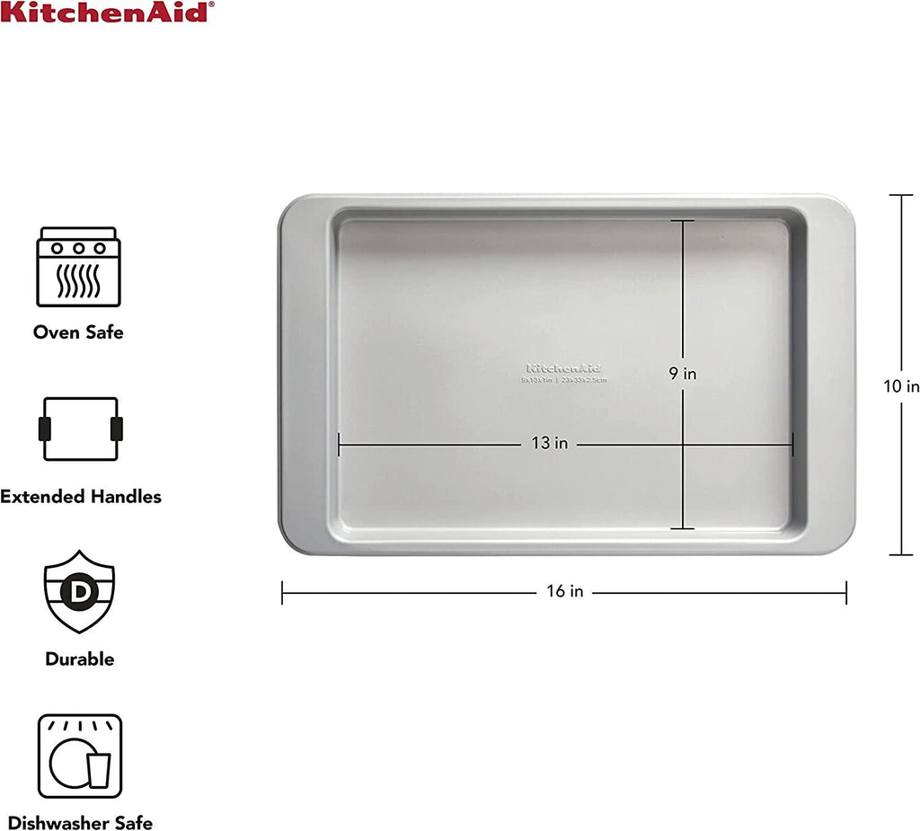 KitchenAid - KE952OSNSA KitchenAid Nonstick Baking Sheet, 9x13-Inch, Silver
