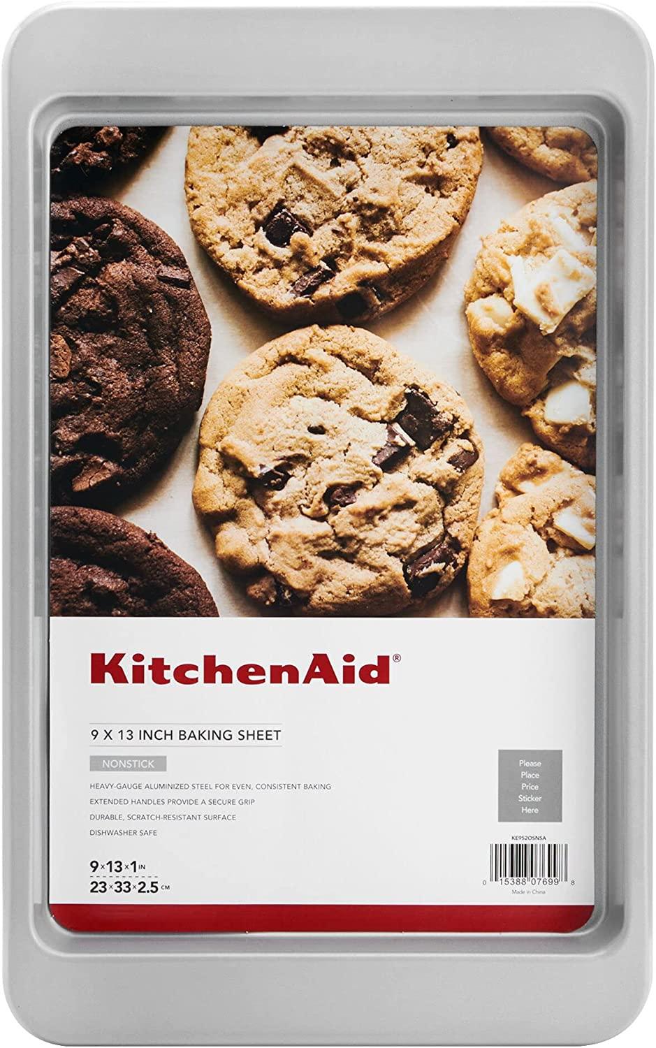 KitchenAid - KE952OSNSA KitchenAid Nonstick Baking Sheet, 9x13-Inch, Silver