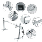 Rotisserie Kit For Barbecue  Steel Spit Rod Meat Forks With Electric JY