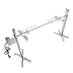 Rotisserie Kit For Barbecue  Steel Spit Rod Meat Forks With Electric JY