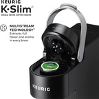 keurig k- slim single serve k-cup pod coffee maker, multistream technology, black