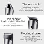 Nakeey 3 IN 1 Trimmer Professional Trimmer Of Beard, Painless Of Nose And Ear