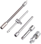 SGZYJ 1/4" 5-25Nm Ratchet Torque Wrench Square Drive Click Car Hand Tool Adjustable 46 Pcs Hand Tools for Car Bike Repair Tool