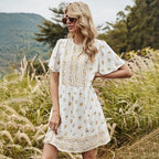 boho casual mini dress