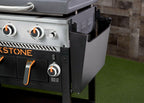 2-Burner 28" Griddle with Electric Air Fryer and Hood - Black