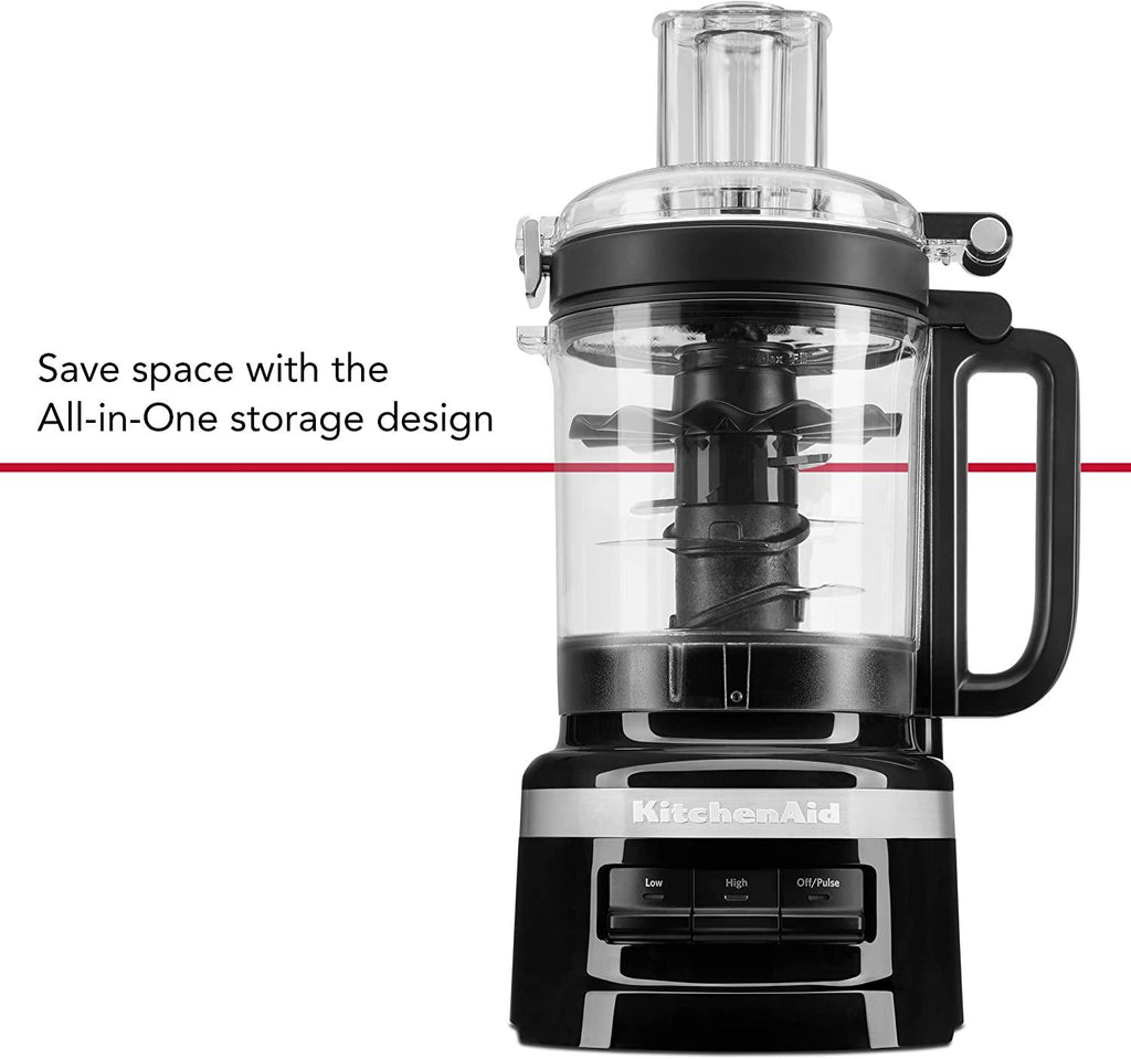 KitchenAid 9 Cup Food Processor, Onyx Black