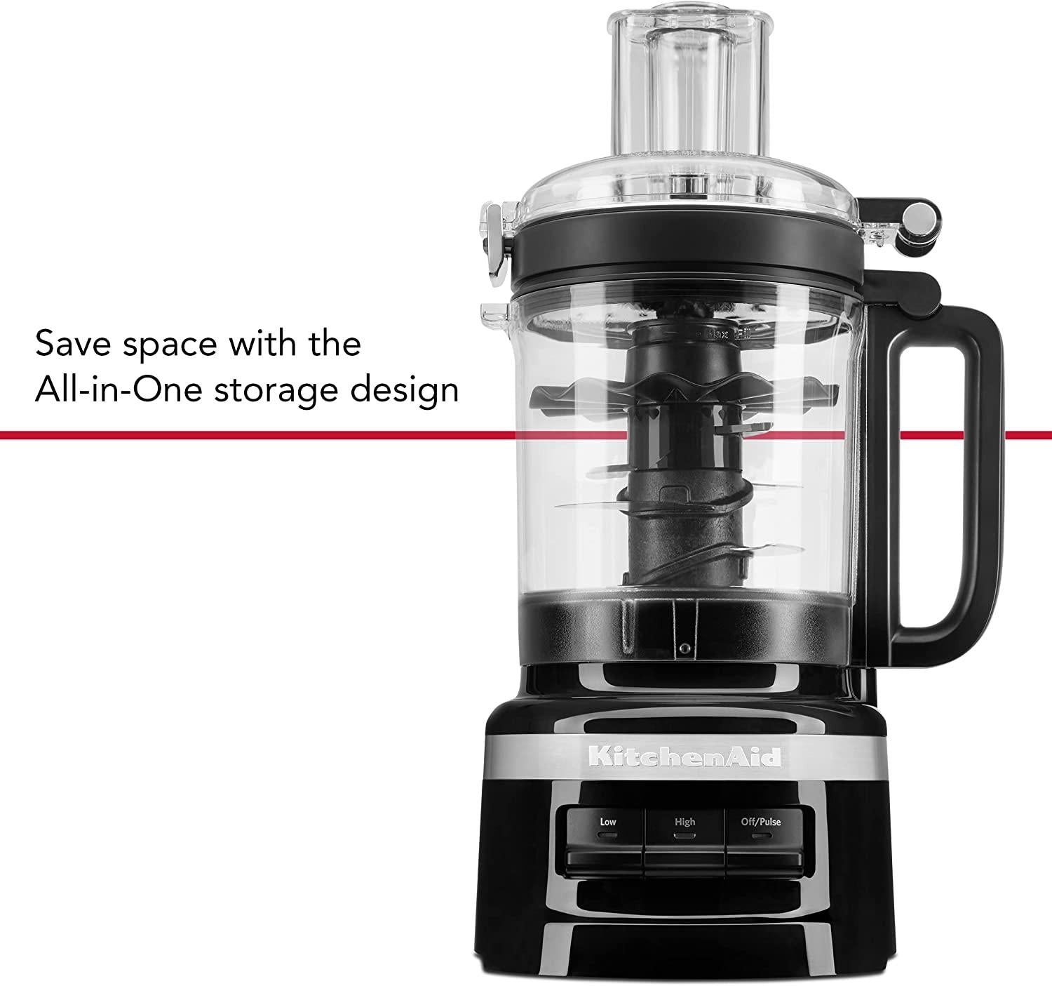 KitchenAid 9 Cup Food Processor, Onyx Black