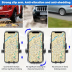 Universal Car Phone Holder Stand, Gravity Dashboard  Mount For  13/12/11 &amp; 4.5-6.7 Smartphones!
