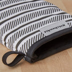 KitchenAid Albany Mini Cotton Oven Mitts with Silicone Grip, 5.5"x8", Onyx Black 2 Count