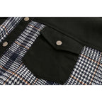 plaid patchwork jacket