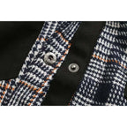 plaid patchwork jacket