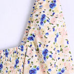floral print vintage blouse