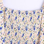 floral print vintage blouse