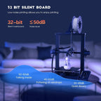 Official Creality Ender 3 S1 3D Printer with Direct Drive Extruder CR Touch Auto Leveling High Precision Double Z-axis Screw Silent Board Printing Size 8.6X8.6X10.6in, Upgrade Ender 3 V2 for Beginners
