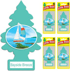 LITTLE TREES Air Fresheners Car Air Freshener. Hanging Tree Provides Long Lasting Scent for Auto or Home. Bayside Breeze, 24 Air Fresheners