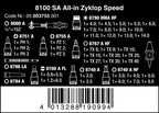 W05003755001 8100 Sa All-in Zyklop Speed Ratchet Set, 1/4", HF, (Pack of 42)
