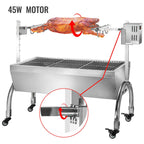 88LB BBQ Roaster 45W Hog Roasting Rotisserie for Pork Lamp Goat Grill