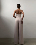 European and American cross-border suspenders, waist straight, mopping, minimalist jumpsuit, spring and summer  products