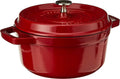 Staub Cast Iron 2.75-qt Round Cocotte - Cherry, Made in France