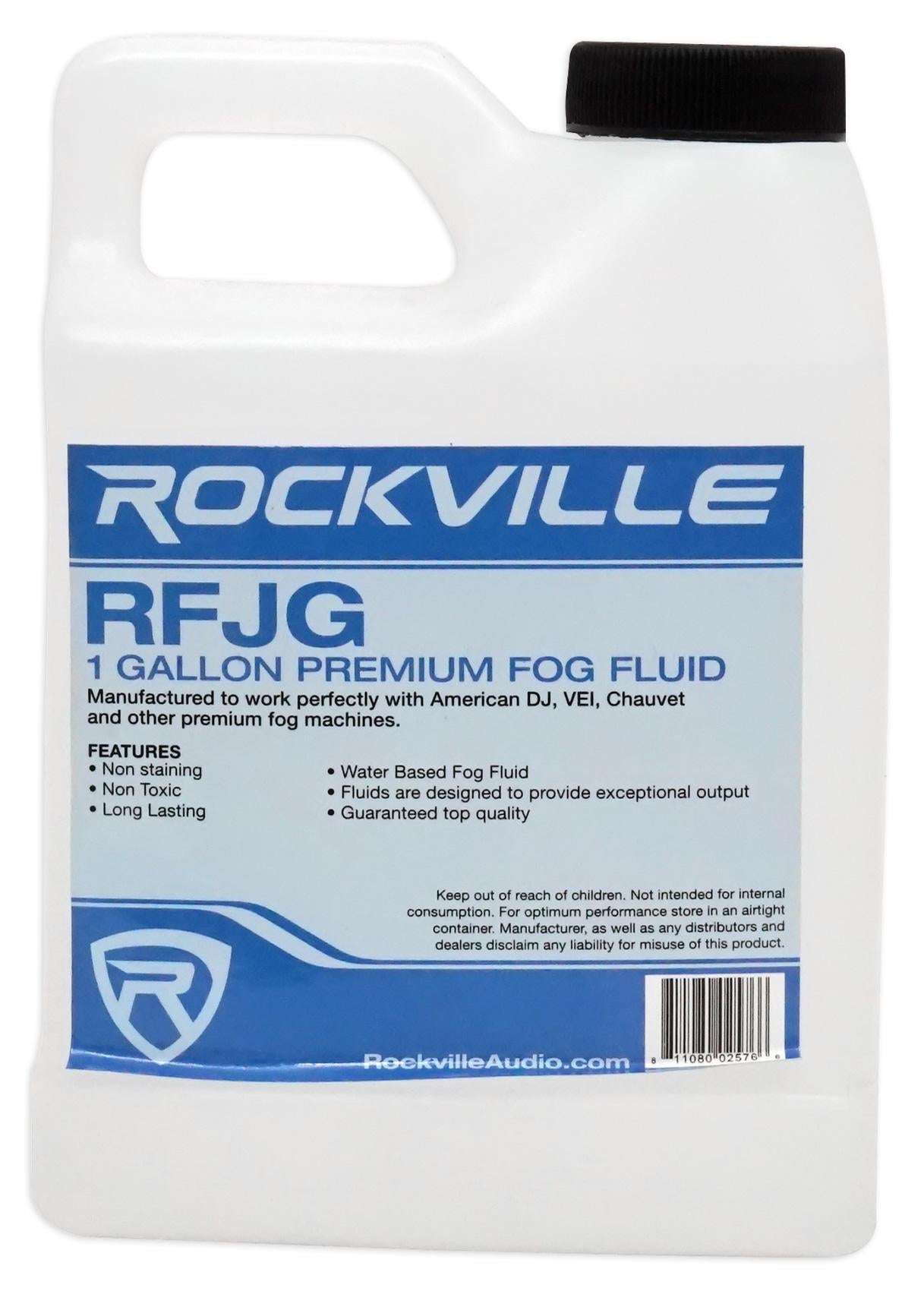 8) Rockville RFJG Gallons Fog/Smoke Juice Fluid For Chauvet/American DJ Machines