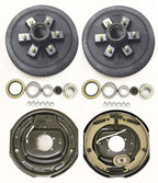 Trailer 6 on 5.5" B.C. Hub Drum Kits with 12"x2" Electric Brakes for 5200-6000 Lbs Axle