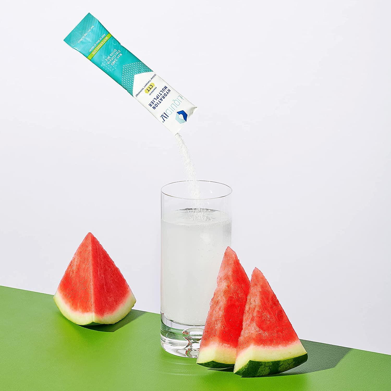 Liquid I.V. Hydration Multiplier - Watermelon - Hydration Powder Packets | Electrolyte Drink Mix | Easy Open Single-Serving Stick | Non-GMO