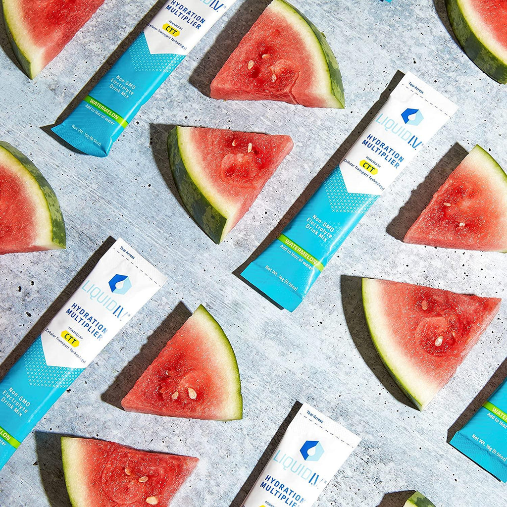 Liquid I.V. Hydration Multiplier - Watermelon - Hydration Powder Packets | Electrolyte Drink Mix | Easy Open Single-Serving Stick | Non-GMO