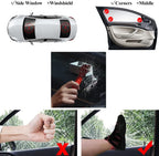 SINSEN Car Safety Hammer, Window Glass Hammer Breaker and Seat Belt Cutter Emergency Escape Tool Auto Car Escape 2-in-1 for Family Rescue &amp; Automotive Escape Tools, Reflective Tape, Set of 4 (T-04)