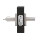 Halifax Satin Nickel Square Keyed Entry Door Lever Featuring SmartKey Security