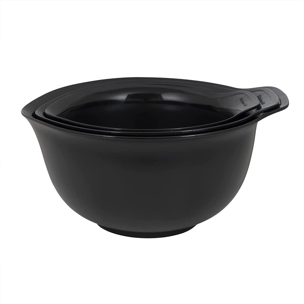 KitchenAid Universal Mixing Bowls, Set Of 3, Black