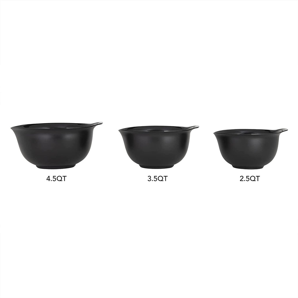 KitchenAid Universal Mixing Bowls, Set Of 3, Black