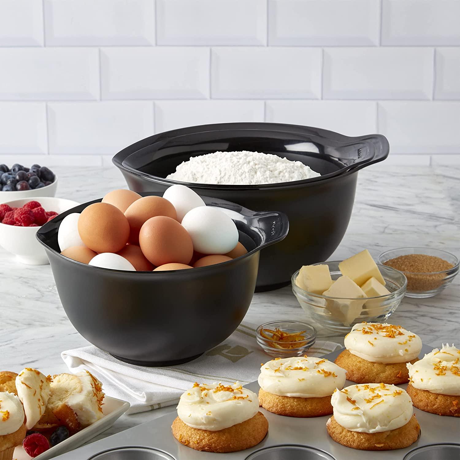 KitchenAid Universal Mixing Bowls, Set Of 3, Black