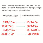 1pc Garden Water Hose 3/4 Expandable Magic Flexible Garden Hoses High Pressure Washing Hose Pipe Plastic For Watering Lawn