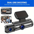 Dash Camera Front And Inside, 3.16inch Dash Cam 1080P, G Sensor HD Night Vision Loop Recording Wide Angle Car DVR