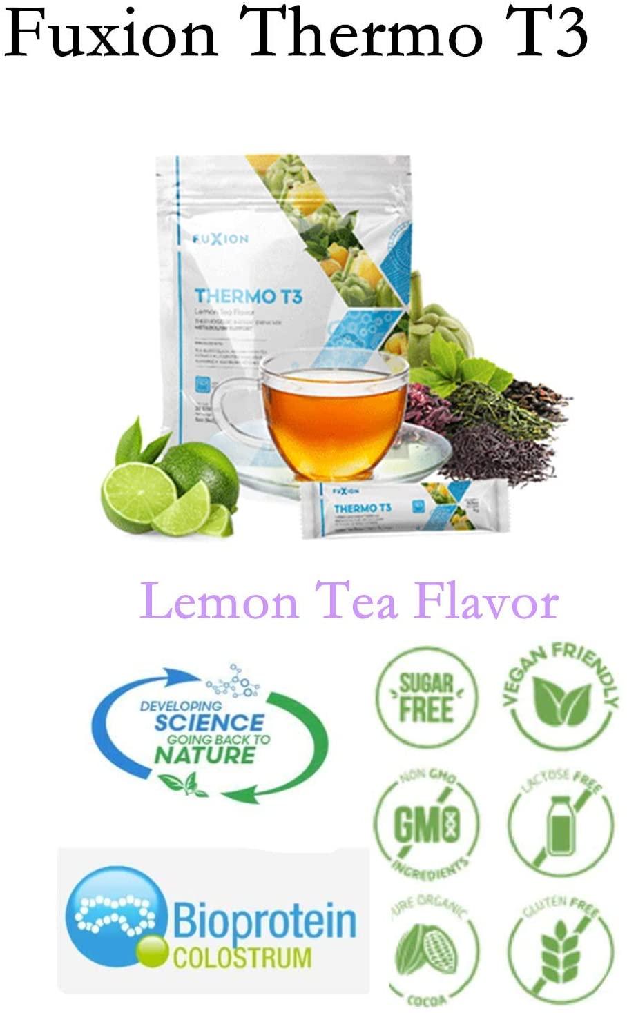 Fuxion Thermo T3-Fast, Healthier,Nutritional Thermogenic Supplement w. 3 Kind of Tea Extract,Premium Fat Burning Acetyl L-carnitine,& More,Increase Stamina-5 Pouches of 28 Sachets
