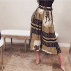 vintage ruffles pleated pants