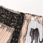 vintage ruffles pleated pants