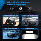 Led Light Bar 2pcs 7 Inch 240W 24000lm Led Pods Lights