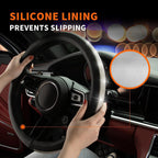 HOTOR Cute Bling Steering Wheel Cover for Women &amp; Girls with Sparkly Diamond Rhinestones, Gorgeous Accessory with Anti-Slip Lining for Diverse Cars (14.5-15 inch)
