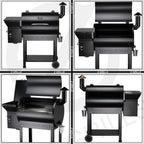 ZPG-7002B Pellet Grill BBQ Smoker Digital Control with Smart Probe