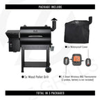 ZPG-7002B Pellet Grill BBQ Smoker Digital Control with Smart Probe