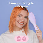 Tangle Teezer The Fine and Fragile Ultimate Detangling Brush, Dry and Wet Hair Brush Detangler for Color-Treated, Fine and Fragile Hair, Hypnotic Heather