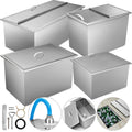 Outdoor Kitchen Drop-in Ice Chest Cooler Underbar Ice Bin 304  Steel