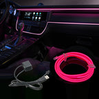196.85inchCar Environment El Wire LED USB Flexible Neon Interior Lights Assembly RGB Light For Automotive Decoration Lighting Accessories