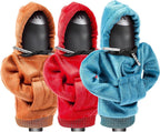 ZHSMS Gear Shift Cover, Universal Shift Knob Cover, Funny Sweater Hoodie for Gearshift, 4.7 Inch Car Shifter Stick Protector Decoration(Khaki/Red/Blue)