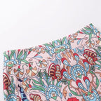 peacock maxi skirt